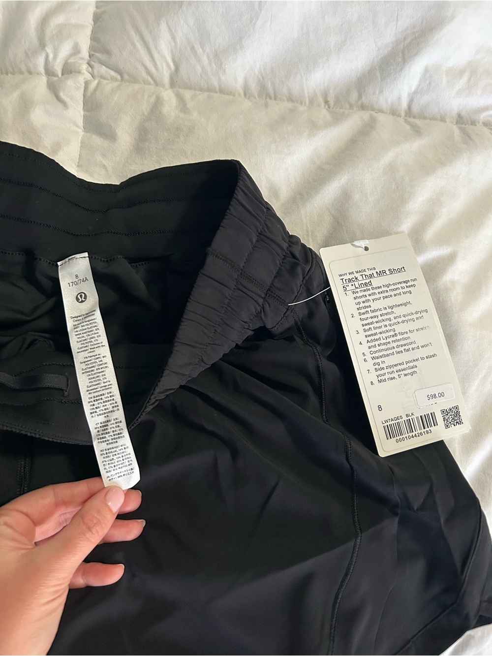 Lululemon Track That Mid-Rise Lined Short 5" Size 8 - Picture 6 of 11